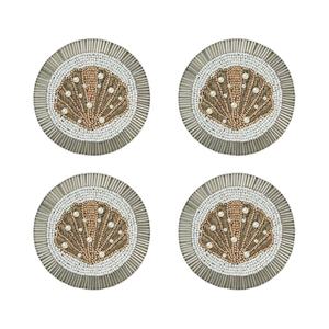 Conjunto de 4 posavasos artesanal con bordado de cuentas, diseño de Halloween, Top elegante y el mejor diseño único de moda de Hiba Enterprises - Product Image 3