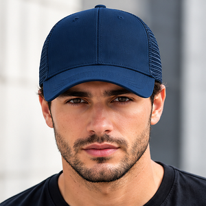 Casquette Trucker 6 Panneaux en Maille pour Hommes et Femmes, Visière Courbée, Sangle Réglable, Style Streetwear, Logo Brodé – Fabricant de Casquettes Trucker - Product Image 5