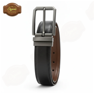 Premium Retro Genuine Cowhide Leather Belt with Alloy <b>Pin</b> Buckle – Lightweight Durable Casual Business Belt for Men - Product Image 4