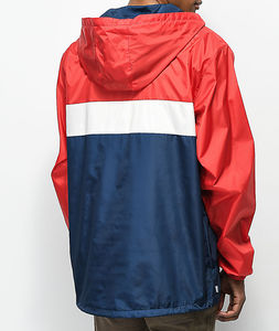 Chaqueta Cortavientos Personalizada para Hombre con Bloques de Color, Impermeable, con Capucha, Anorak Ligero, Ropa Deportiva para Exteriores - Product Image 6