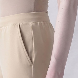 Pantalon de survêtement sport pour femme, taille mi-haute, avec cordon de serrage, couleur unie, coupe droite, décontracté, respirant, séchage rapide, style crayon, pour l'automne, Fourniture OEM - Product Image 5