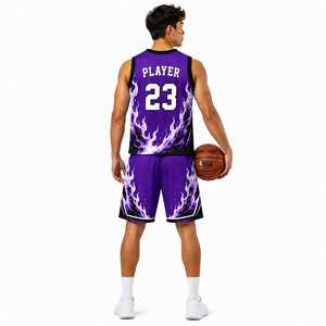 Conjunto de Uniforme de Baloncesto de Alto Rendimiento, Camisetas de Baloncesto Personalizadas con Logotipo del Equipo, Nombre y Número Impresos - Product Image 4