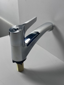 Robinet de lavabo en gros ABS chromé, eau froide uniquement, filetage en laiton, pour salle de bain, montage sur comptoir, KSLA-10Xi KSN Vietnam - Product Image 5