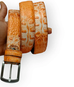 Cinturón de Cuero de Cocodrilo Hecho a Mano para Hombre, Piel Exótica Genuina, 35 mm de Ancho, Correa Ajustable de Lujo y Elegante - Product Image 2