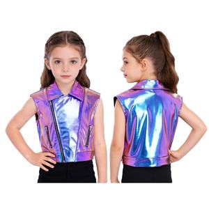 Veste Métallique Unisexe pour Enfants (4-14 ans) Garçons et Filles – Idéale pour Hip-Hop, Spectacles Scéniques, Danse, Fêtes et Costumes Lyriques - Product Image 2