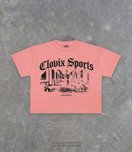 เสื้อยืดกราฟิกสไตล์สตรีทขายส่ง ผ้าคอตตอนพรีเมียมเนื้อหนา เสื้อผ้าลำลองใส่สบายเหมาะกับฤดูร้อน สีพื้น ทรงบ็อกซี่ - Product Image 1