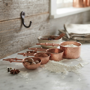 Hand Hammered Pure Copper <b>Measuring</b> <b>Spoons</b> Set Food Grade Kitchen Baking & Cooking <b>Measuring</b> <b>Spoon</b> Set Custom Logo OEM ODM - Product Image 4