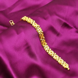 Pulsera de Reloj para Hombre Chapada en Oro de 14K, 18K y 24K, Estilo Dubái, Joyería de Moda Árabe para Hombre, Oro Joyería - Product Image 1