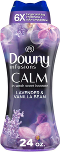 Downy Calm In-Wash Laundry Scent Booster Beads Soothing Lavender and <b>Vanilla</b> <b>Bean</b> scent 24.0 OZ laundry scent beads Long-lasting - Product Image 1