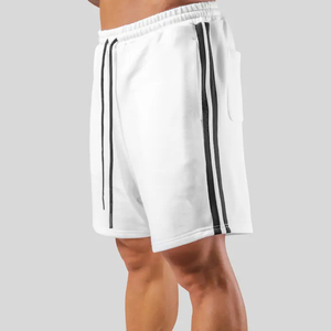 กางเกงขาสั้นจ็อกเกอร์พรีเมียม มีแถบข้างและกระเป๋า ผ้าฝ้ายสั่งทำพิเศษ สำหรับออกกำลังกาย วิ่ง เล่นบาสเก็ตบอล ผู้ชาย สวมใส่สบายๆ - Product Image 2