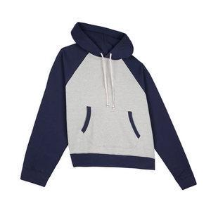 Sweat-shirts de jogging style raglan grande taille pour garçons, couleur unie, 100% coton, style streetwear avec poches kangourou - Product Image 4