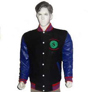 Blouson universitaire réversible en laine de baseball personnalisé, style Letterman, respirant, avec logo brodé fini, qualité supérieure - Product Image 1