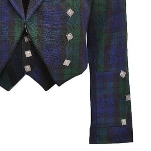 Veste et gilet en laine écossaise Prince Charlie de haute qualité |   Tenue traditionnelle des Highlands pour hommes, en jacquard - Product Image 5