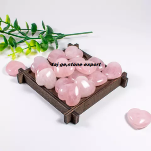 คริสตัลหินธรรมชาติแกะสลักจากหินอาเกตหินอาเกตโรสควอตซ์ทรงพองๆของตกแต่งมาสค็อตขนาดเล็ก - Product Image 1