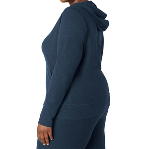 Sweat-shirt à capuche épais pour femme grande taille 400 GSM, molleton surdimensionné, streetwear d'hiver, personnalisable OEM, vente en gros - Product Image 6