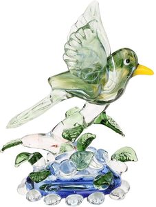 Large Handmade Giraffe Sculpture <b>Easter</b> Decor Toy Lampwork Collectible Miniature Hanging Deer Hand Blown Murano Art Glass Wild - Product Image 4