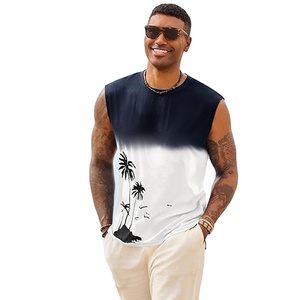 เสื้อกล้ามพิมพ์ลายต้นปาล์มสำหรับผู้ชาย - Product Image 1