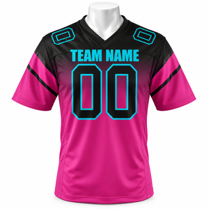 เสื้อเจอร์ซีย์อเมริกันฟุตบอลแบบมีแขนระบายอากาศ พิมพ์ลายซิลิโคนตามสั่ง พร้อมหมายเลขและโลโก้ ดีไซน์ทันสมัยสำหรับผู้ใหญ่ - Product Image 3