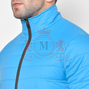 Modern Design Puffer Jacket Winter Insulated Outerwear Multi Pocket Design High Neck Full Zip For <b>Men</b> - Product Image 5