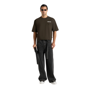 Mens O Neck Short Sleeve <b>T</b> <b>Shirts</b> Chest Patch <b>Pocket</b> Boxy Relaxed Fit Casual Streetwear Wholesale Custom OEMs Cotton Jersey Tees - Product Image 1