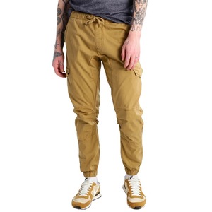 Pantalons de jogging pour hommes OEM 100% coton coupe slim kaki avec poches cargo, pantalons de sport - Product Image 1