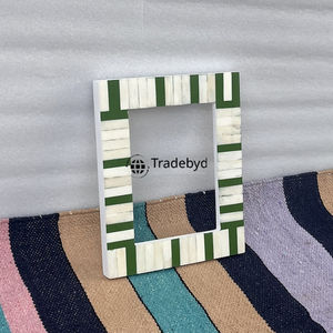 Marco de Fotos Creativo con Incrustaciones de Hueso Hecho a Mano, Acabado Brillante, Marco Decorativo de Lujo, Elegante Decoración para el Hogar, Regalo de Tradebyd - Product Image 3