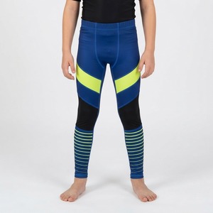 Women's Color Blocked <b>Compression</b> <b>Leggings</b> Fitted Spandex Nylon MMA BJJ Pants Stretch Breathable Moisture Wicking - Product Image 3