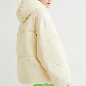 Hot Selling Women Quilted Jacket Hooded Full Sleeve Solid Color Memory Fabric Breathable Waterproof Winter Thick <b>Zipper</b> Closure - Product Image 3