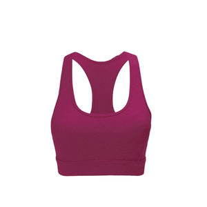 Soutien-gorge de sport pour femme, simple, uni, à bretelles réglables, maintien élevé, sans coutures, confortable, extensible, respirant, doux, pour le fitness - Product Image 6