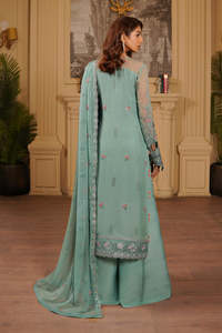 Robes de soirée brodées de luxe pour femmes, tenue de fête pakistanaise, ensemble 3 pièces, taille et couleur personnalisées, robe de mariage traditionnelle - Product Image 3