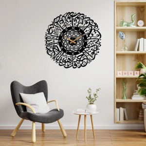 Reloj de pared con llamativa caligrafía islámica y color personalizado para mezquita y decoración interior del hogar que mejora la decoración religiosa y artística. - Product Image 6
