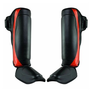 Protectores de Piernas de Piel Sintética PU de Primera Calidad, Fabricante OEM Personalizado, Venta al por Mayor, Muay Thai, Kickboxing, MMA, Boxeo, Precio de Fábrica - Product Image 3