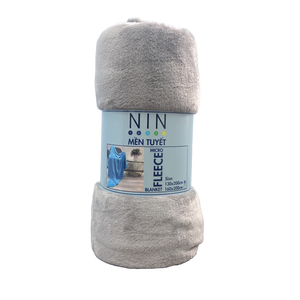 Manta de lana de franela de poliéster de microfibra de estilo americano antipilling antibacterias acolchada con patrón sólido personalizado para aire - Product Image 2