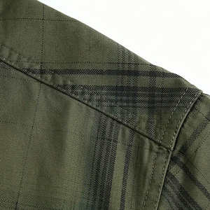 2026 Trending Premium Yarn-Dyed <b>Checkered</b> Beaded Silk Screen Printed Breathable Racing Motorcycle Flannel Shirt % Cotton - Product Image 4