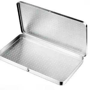 Professional High Quality Manual Stainless-Steel Sterilization Tray <b>Needle</b> <b>Case</b> Perforated Surgical Holloware Instrument Medical - Product Image 5