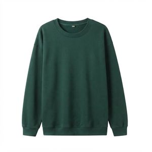 เสื้อสเวตเชิ้ตผู้ชาย VELA EQUINOX คอกลม ผ้าเฟรนช์เทอร์รี่ 100% คอตตอน ทรงโอเวอร์ไซส์ สไตล์วินเทจ ระบายอากาศได้ดี สีเขียวล้วน ลำลอง แขนยาว - Product Image 1