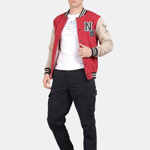 Custom Winter Varsity Jackets for Schools/Clubs/Teams-Sheep Trim Two-Tone Design Waterproof Windproof High Street Style - Product Image 5