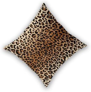 Housse de coussin carrée à imprimé léopard, style bohème, décoration d'intérieur, taie d'oreiller lavable, motif animal - Product Image 4