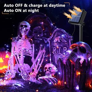 Luci Solari di Halloween Brizled, Confezione da 2, Totale 78FT 240 LED, per Esterni, Arancioni e Viola, 8 Modalità Inclusa Modalità Fata - Product Image 3