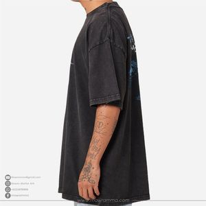Camiseta Extra Grande con Estampado Gráfico Vintage, 100% Algodón, Impresión DTG de Alta Calidad, Ecológica, Transpirable, Estilo Urbano, Unisex, Moda de Verano - Product Image 3