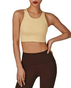 Soutien-gorge de sport personnalisé avec logo pour femme, vêtements de yoga et de fitness, soutien-gorge de sport sans couture pour femme, soutien-gorge de sport pour femme très vendu - Product Image 5