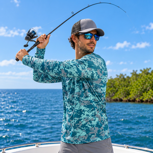 Chemise de pêche légère 140 g/m² personnalisée, protection UV, vêtements de sport pour la pêche, pour les marques de pêche - Product Image 1