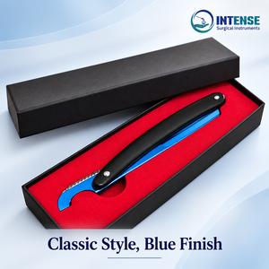 Rasoir droit professionnel de luxe pliable avec coffret cadeau pour le soin masculin - Product Image 2