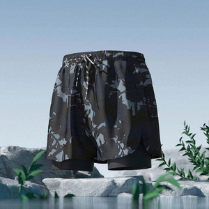Nouveau maillot de bain d'été pour homme adulte, double couche anti-transparence, respirant, UPF50+, grande taille, design trois points, avec cordon de serrage - Product Image 6