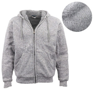 Men's Hooded Zipper Sweatshirt Solid Color Fleece Regular Fit Casual Autumn Breathable Customizable Polyester/Cotton - Product Image 2