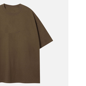 เสื้อยืดคอตตอน 100% หนัก 230 กรัม ทรงหลวม พิมพ์โลโก้ตามสั่ง สไตล์วินเทจ สำหรับผู้ชาย ขายส่ง - Product Image 3