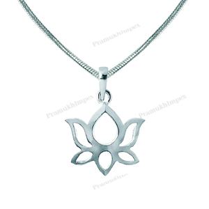 Pendentif Fleur de Lotus Vintage Fait Main Plaqué Or Minimaliste Charme Bijou Cadeau Femme Élégant Fantaisie - Product Image 6