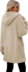 Women's <b>Sherpa</b> Fleece <b>Hoodie</b> Warm Teddy Pullover Winter Sweatshirt Ladies Plush <b>Sherpa</b> <b>Hoodie</b> Soft Fuzzy Fleece Winter Pullover - Product Image 4