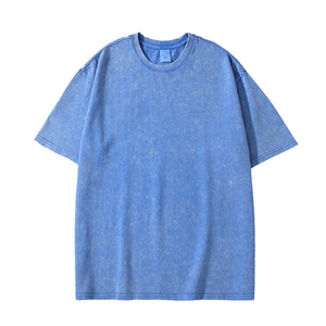 T-shirt personnalisé avec logo, style vintage, 230 g/m², <span class=keywords><strong>taille</strong></span> oversize, t-shirts pour hommes, 100 % coton, streetwear, impression DTG, t-shirt délavé à l'acide - Product Image 6