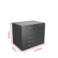 Table de navigation marine en aluminium avec 6 tiroirs verrouillables pour cabine de bateau ou yacht